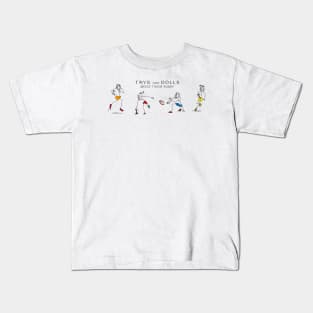 Mixed Touch Rugby - Trys and Dolls Kids T-Shirt